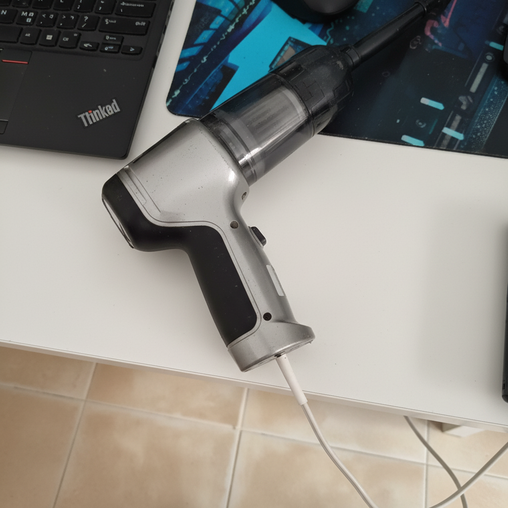 Aspirador mejorado en uso